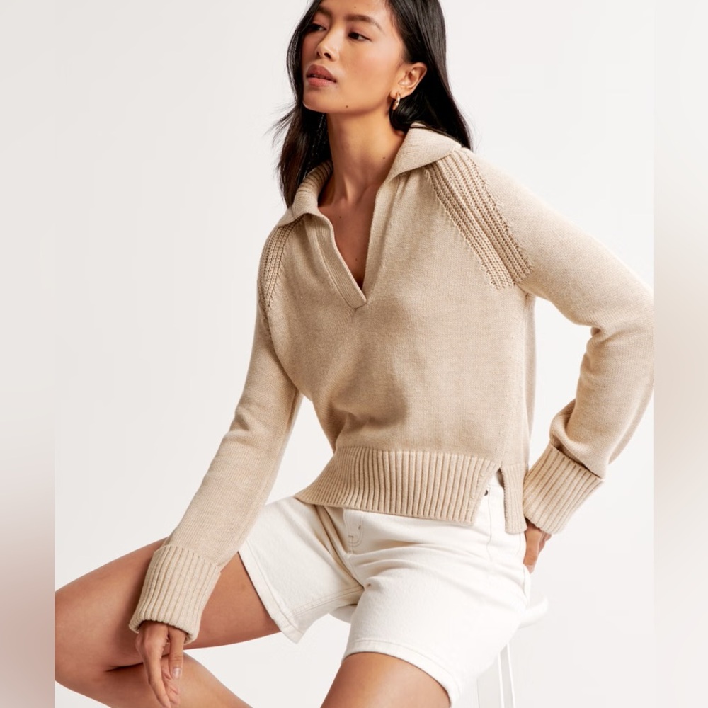 Abercrombie Notch Neck Sweater